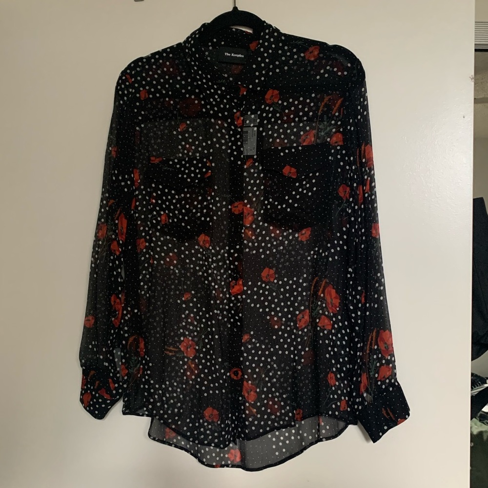 TK Dot/Floral Top